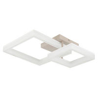 LED-DECKENLEUCHTE ZARA 62,5/46,5/12,3 cm   - Sandfarben/Transparent, Design, Kunststoff/Metall (62,5/46,5/12,3cm) - Globo