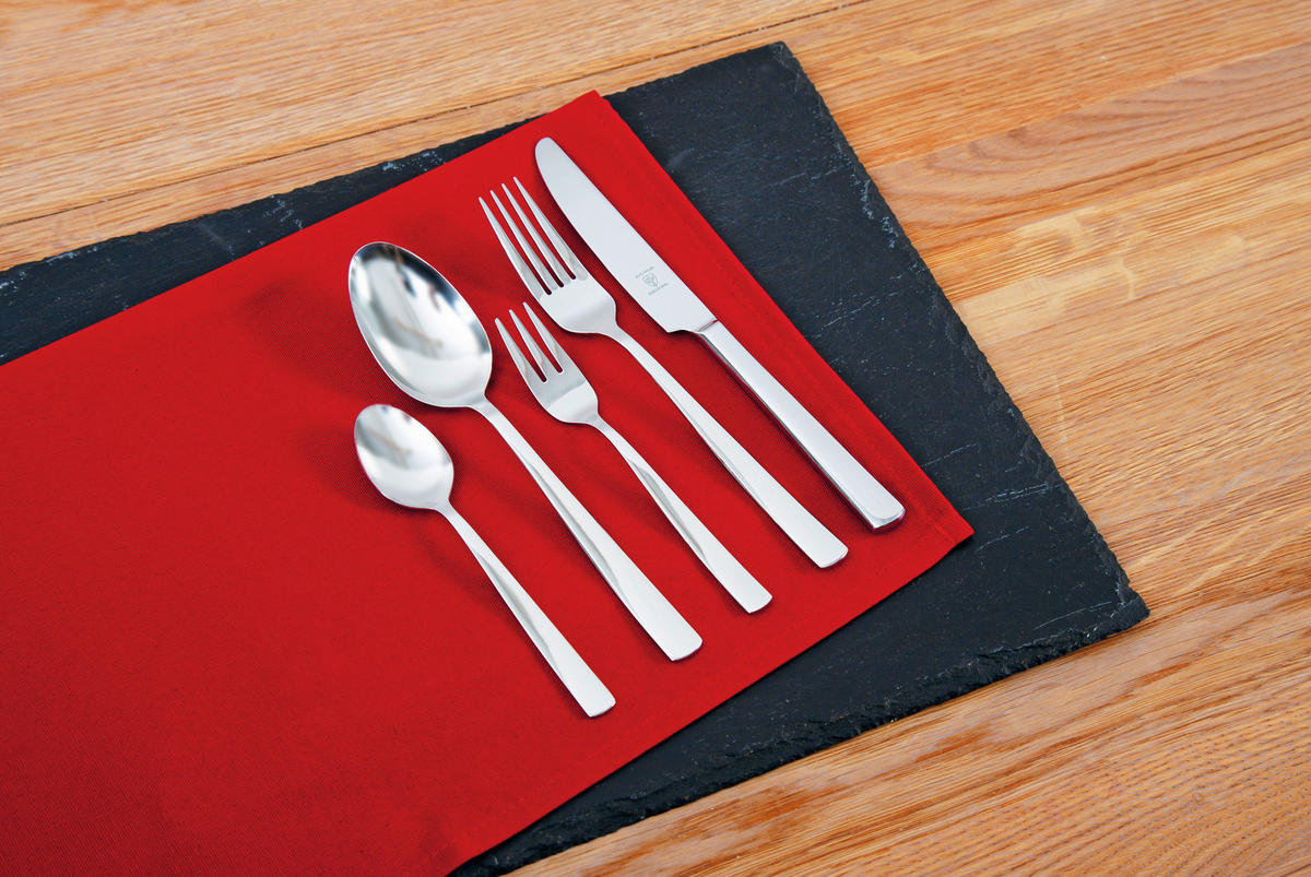 BESTECKSET Vito  60-teilig  - Edelstahlfarben, KONVENTIONELL, Metall (50/40/6cm) - Justinus