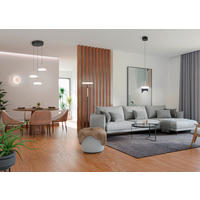 LED-PENDELLEUCHTE Celeste 35/200 cm   - Braun/Weiß, Design, Glas/Metall (35/200cm) - Trio Leuchten