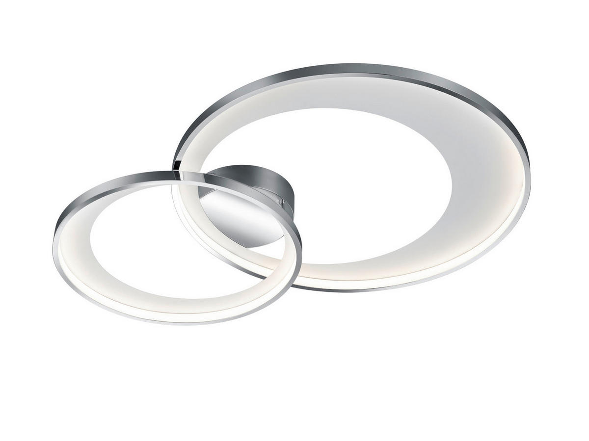 LED-DECKENLEUCHTE Granada 85/60/8 cm   - Chromfarben, Design, Metall (85/60/8cm) - Trio Leuchten