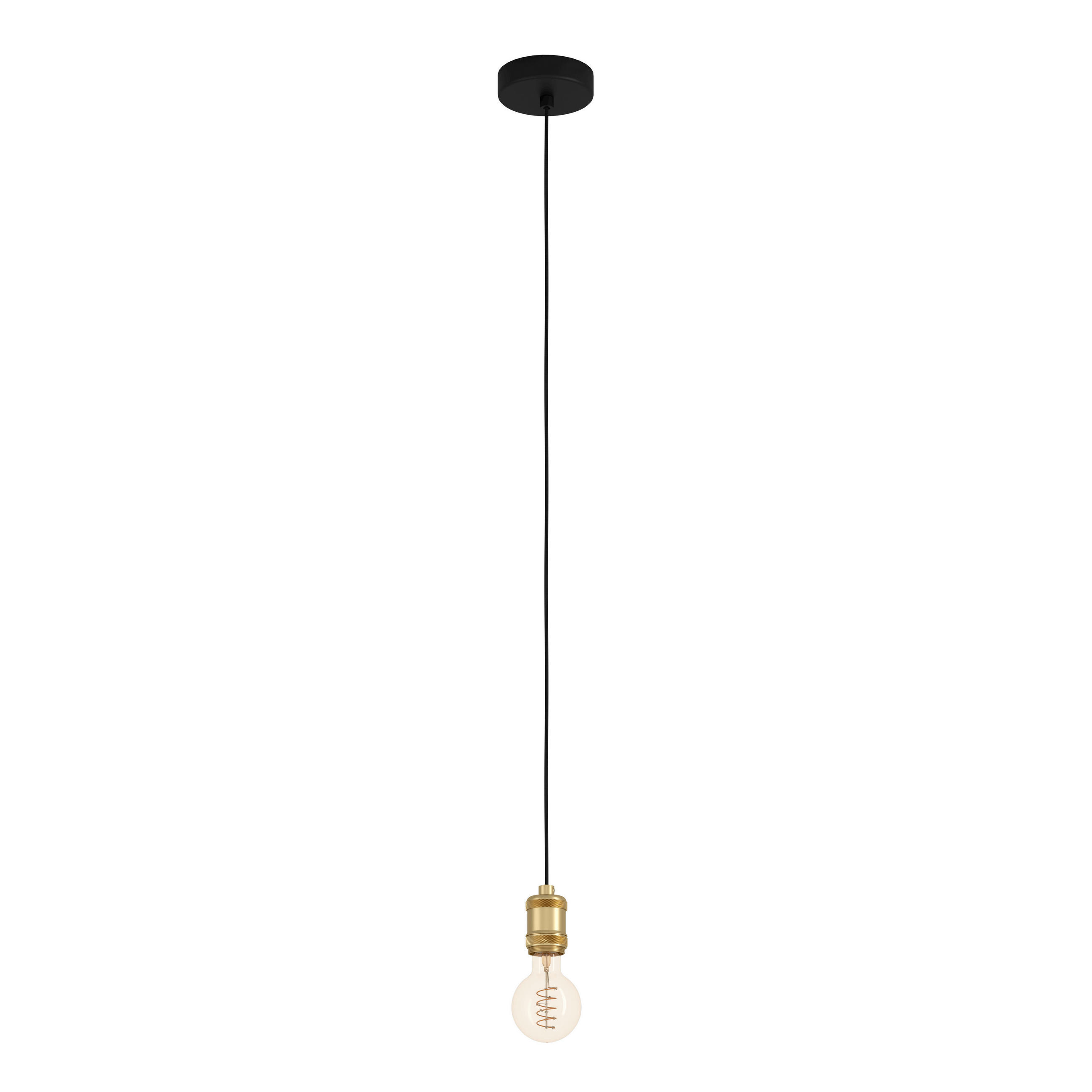 HÄNGELEUCHTE Yorth 5/150 cm   - Schwarz, Basics, Metall (5/150cm) - Eglo
