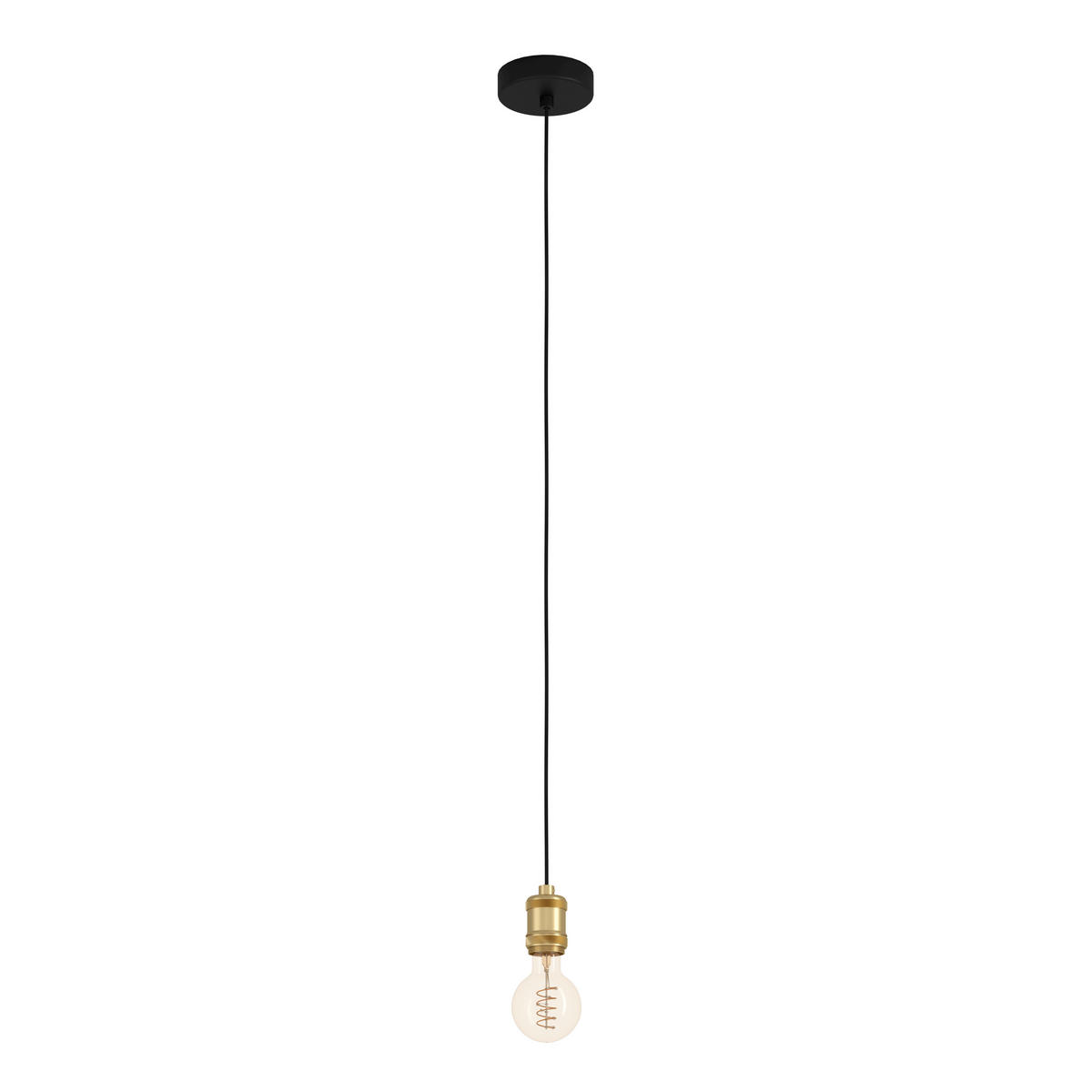 HÄNGELEUCHTE 5/150 cm    - Schwarz, Basics, Metall (5/150cm) - Eglo