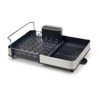 ABTROPFMATTE   - Grau Hochglanz, Basics, Kunststoff/Metall (34/35,3/16,7cm) - Joseph Joseph