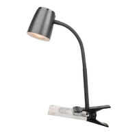 LED LAMPA SO ŠTIPCOM, 10/10/35 cm - čierna, Basics, kov/plast (10/10/35cm)