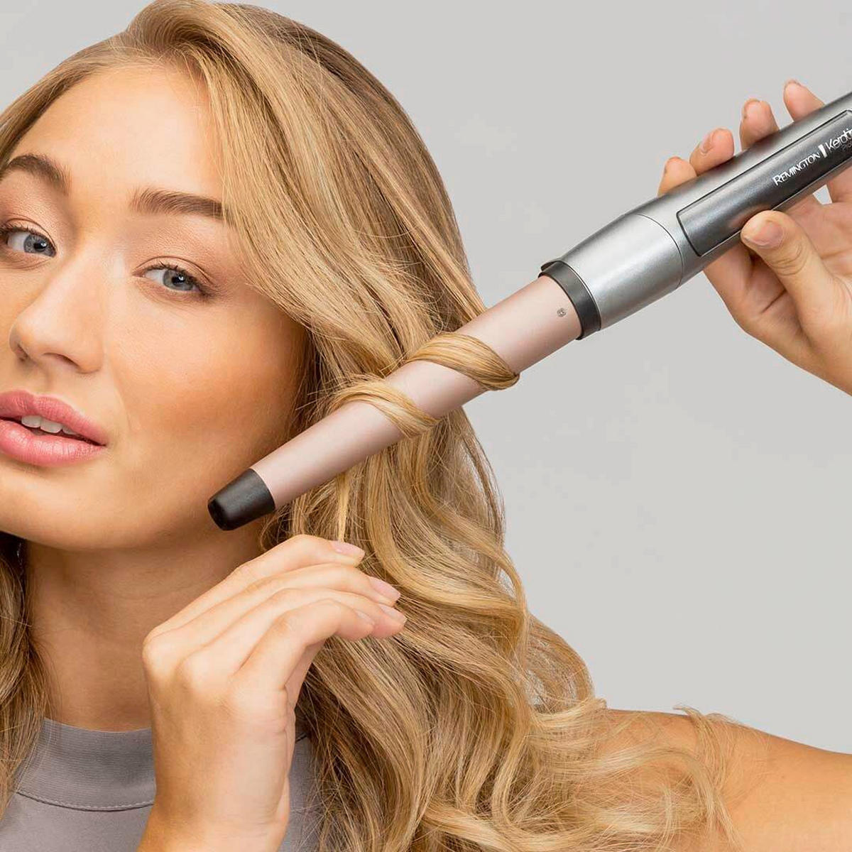 HAARSTYLER  - Roségold/Grau, Basics, Kunststoff (4/4/35,5cm) - Russell Hobbs