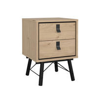 NATTDUKSBORD i ekfärgad  - svart/ekfärgad, Design, metall/trämaterial (43,3/59,6/43,3cm) - Best Price