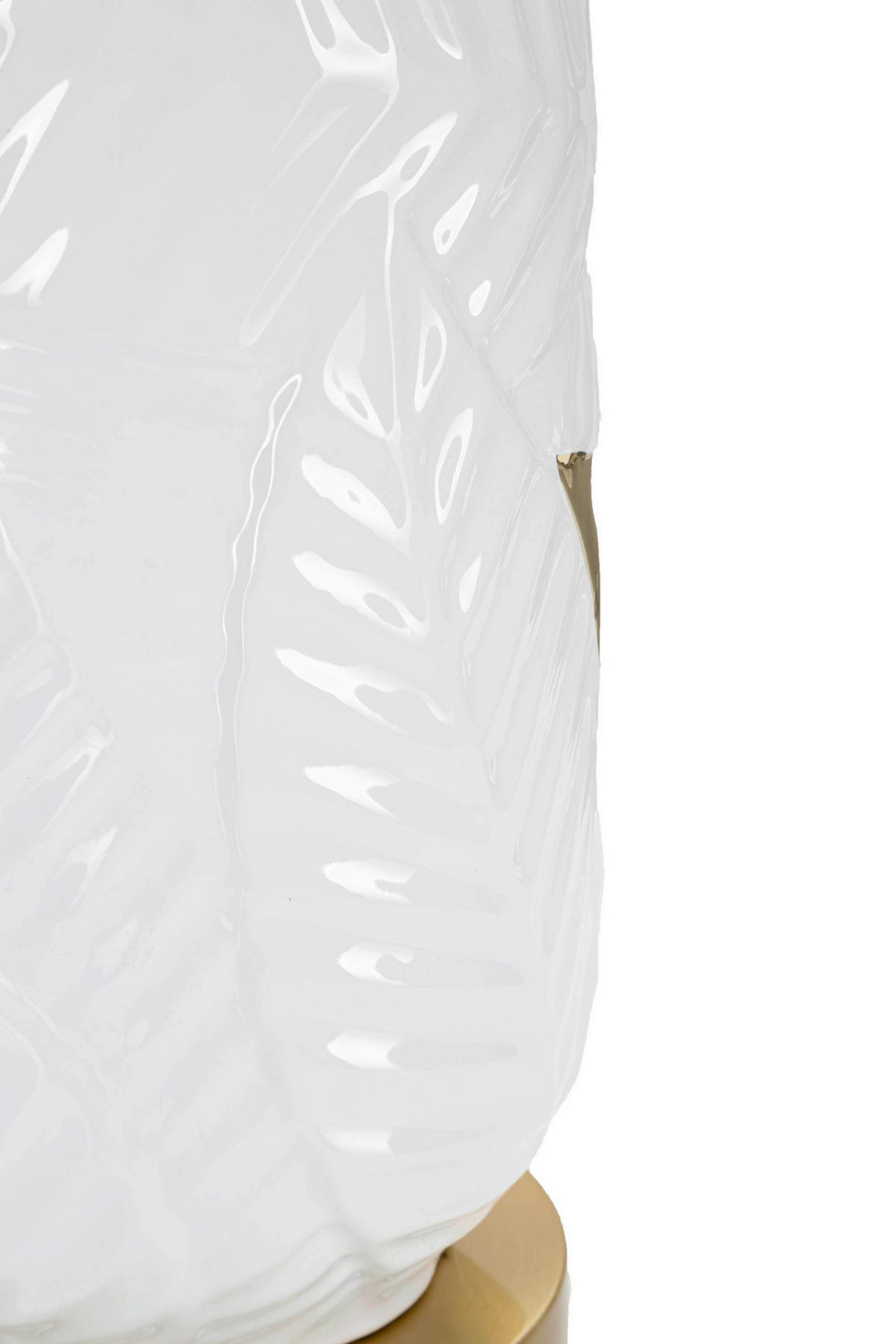 TISCHLEUCHTE   - Goldfarben/Weiß, Basics, Keramik/Textil (40/70/40cm)