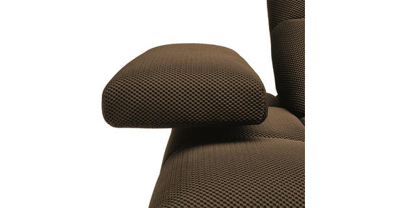 ECKSOFA in Struktur Taupe 313/233 cm - Taupe/Schwarz, Design, Kunststoff/Textil (313/233cm) - Emilio Belluti