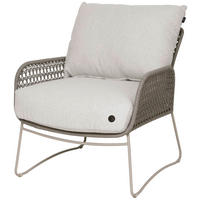 LOUNGESESSEL  - Creme/Naturfarben, Basics, Textil/Metall (69,5/80/81,5cm) - Joop!