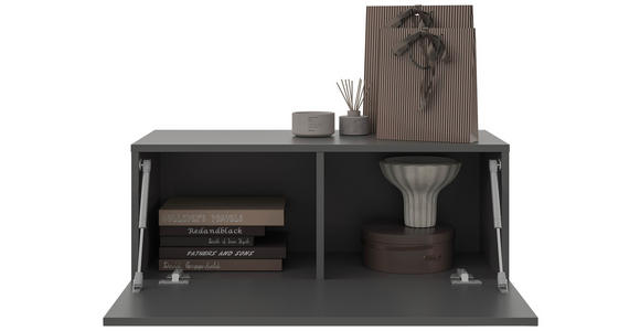 WANDKONSOLE Holzwerkstoff Anthrazit  - Anthrazit, MODERN, Holzwerkstoff (80/31,7/36,6cm) - Xora