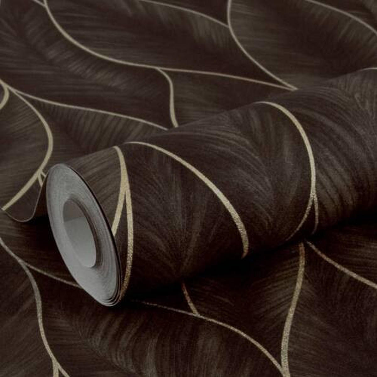 NON WOVEN-TAPET 52/1005 cm  - bronsfärgad, Basics, papper/plast (52/1005cm)
