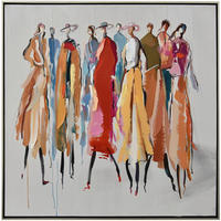 ÖLGEMÄLDE 85/85 cm  - Blau/Weiss, Design, Holz/Kunststoff (85/85cm) - Monee