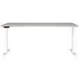 SCHREIBTISCH 180/80/72-118 cm  in Weiß, Kaschmir  - Kaschmir/Weiß, MODERN, Holzwerkstoff/Metall (180/80/72-118cm) - Novel