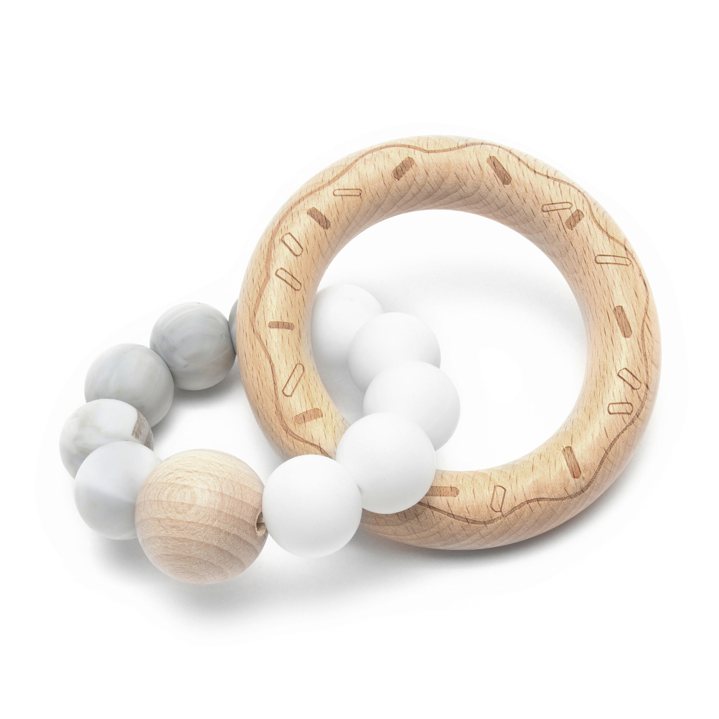 BEIßRING - Weiß/Kernbuche, Basics, Holz/Kunststoff (9/7/3cm) - Jimmylee