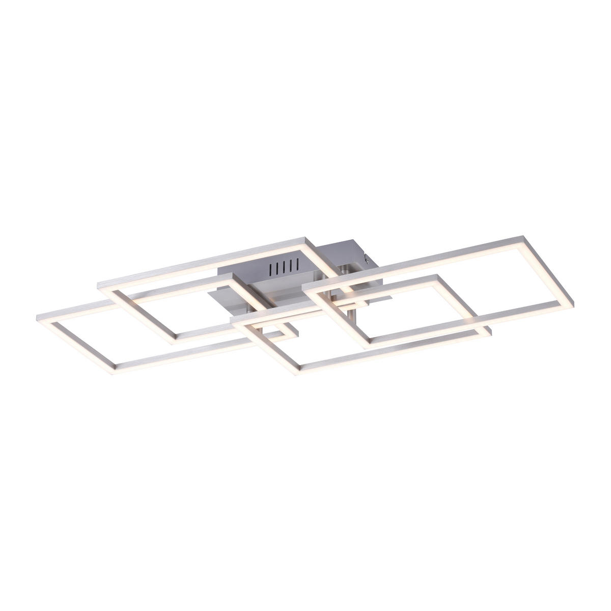 LED-DECKENLEUCHTE 70/34,5/9,5 cm   - Alufarben, Design, Kunststoff/Metall (70/34,5/9,5cm)