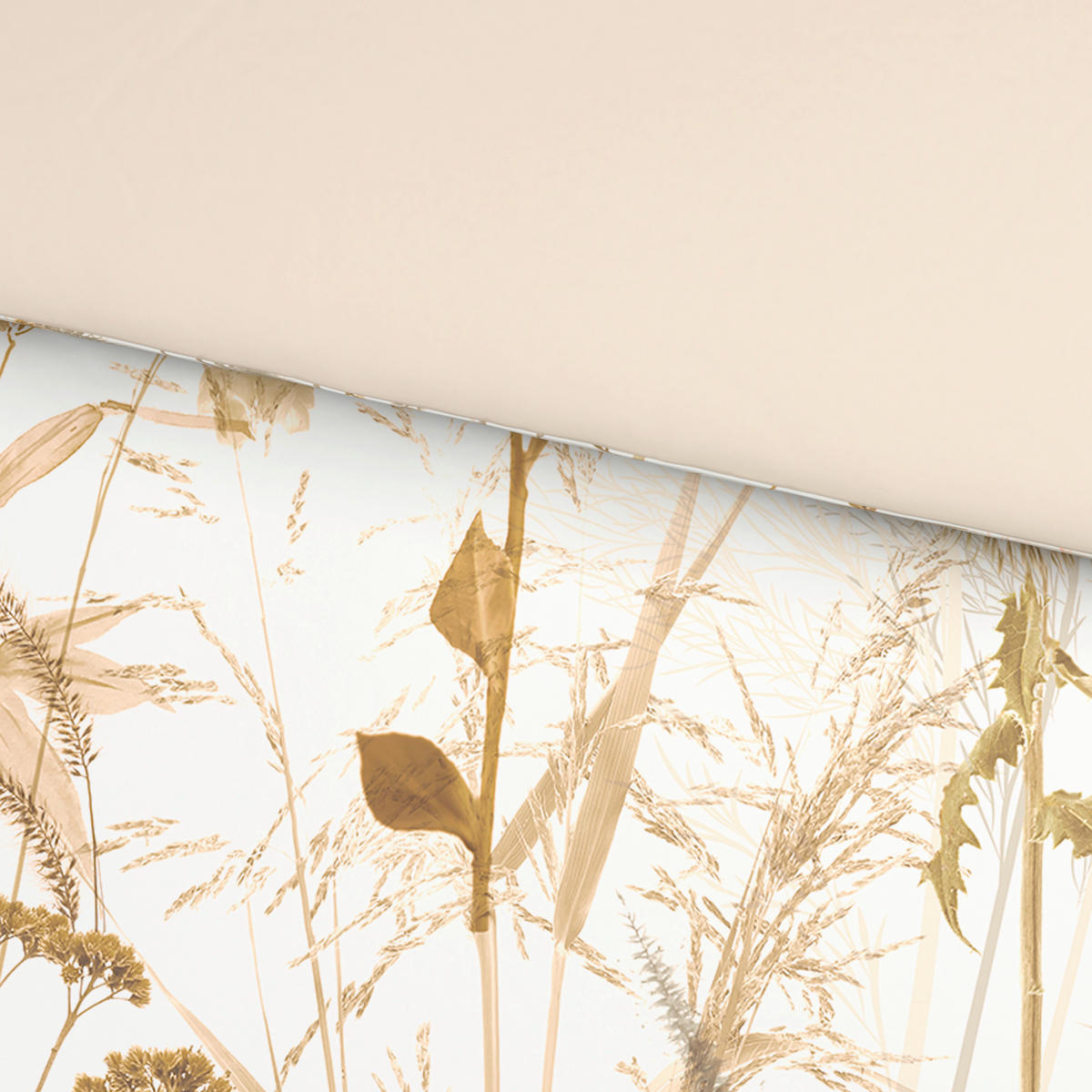 WENDEBETTWÄSCHE Celene Satin 140/200 cm  - Naturfarben, KONVENTIONELL, Textil (140/200cm) - Novel