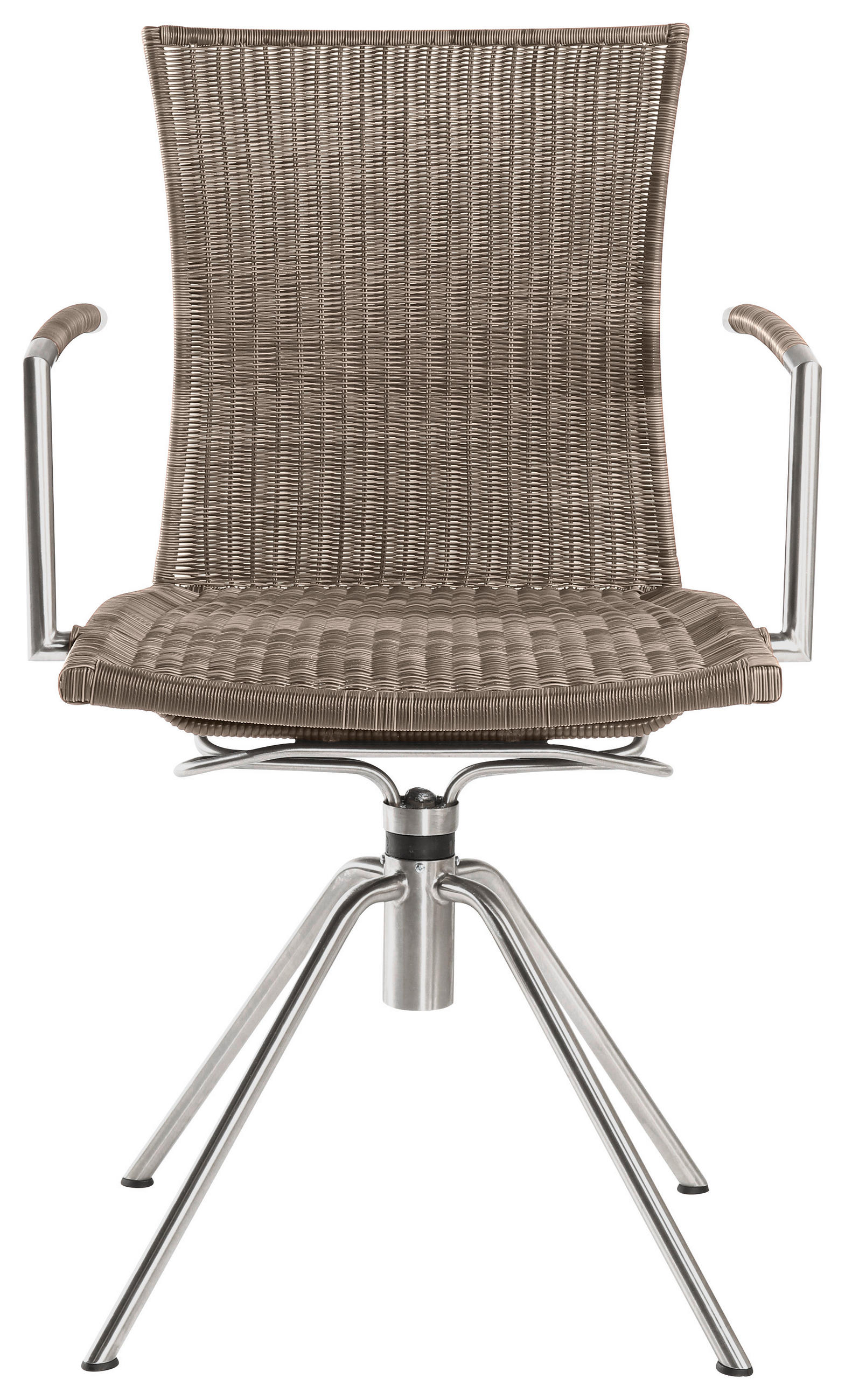 GARTENSTUHL Edelstahl Grau  - Edelstahlfarben/Grau, Basics, Kunststoff/Metall (55/91/58cm) - Musterring