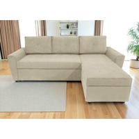 ECKSOFA Beige Cord  - Taupe/Beige, Design, Kunststoff/Textil (231/155cm) - MID.YOU