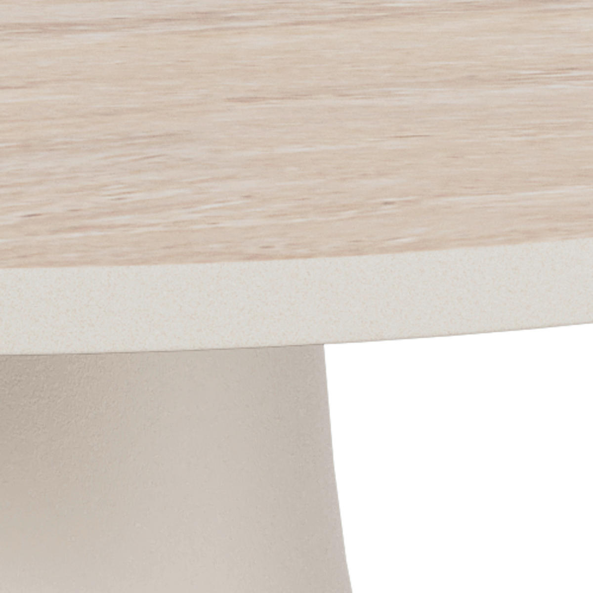 COUCHTISCH SANTORINI 45/45/47,5 cm rund Beige, Grau  - Beige/Grau, Design, Keramik/Metall (45/45/47,5cm) - MID.YOU