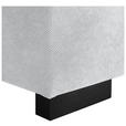 ECKSOFA  in Webstoff Hellgrau  - Hellgrau/Schwarz, KONVENTIONELL, Holz/Textil (283/244cm) - Carryhome