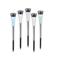 SOLARNA SVETILJKA - boja nerđajućeg čelika, Osnovno, plastika (4/4/27cm)