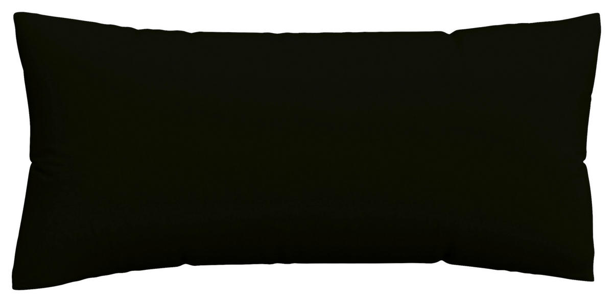 KOPFPOLSTERBEZUG KNITTED JERSEY 40/80 cm  - Schwarz, Basics, Textil (40/80cm) - Schlafgut