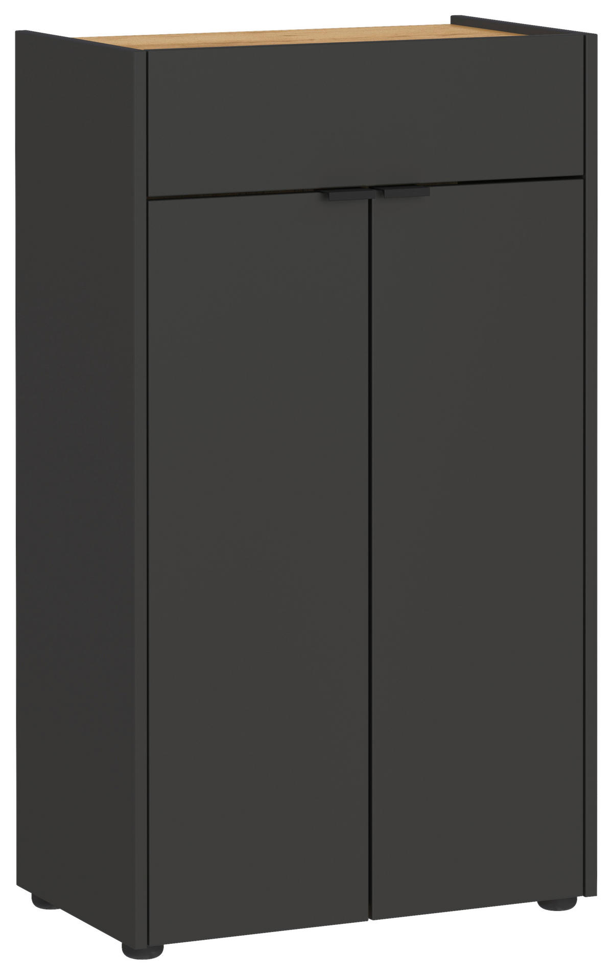 BADEZIMMER 3-teilig  in 151 cm  - Eichefarben/Schwarz, MODERN, Holzwerkstoff/Kunststoff (151cm) - Germania