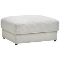 HOCKER Cord Creme  - Creme/Schwarz, MODERN, Kunststoff/Textil (100/47/80cm) - Carryhome