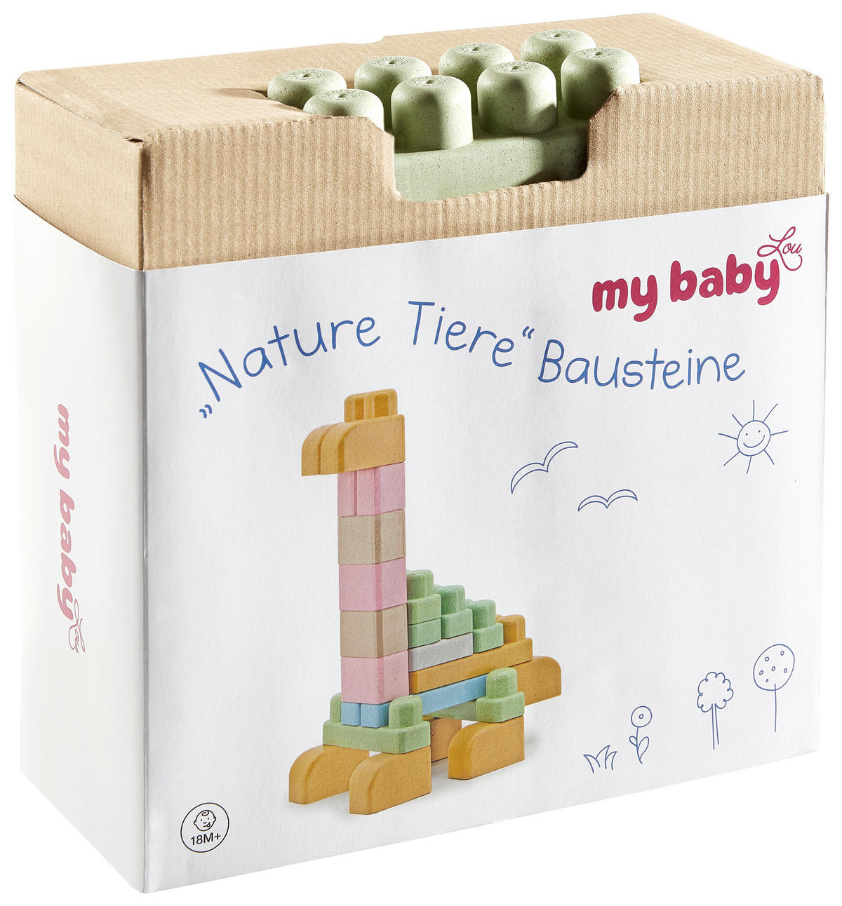 ÉPÍTŐKOCKÁK - színes, Natur, műanyag/természetes anyagok - My Baby Lou