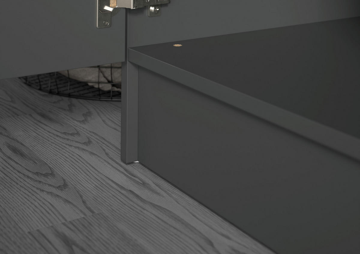 HAUSWIRTSCHAFTSRAUM 133/195/68 cm  in Anthrazit  - Anthrazit, Basics, Holzwerkstoff (133/195/68cm) - MID.YOU