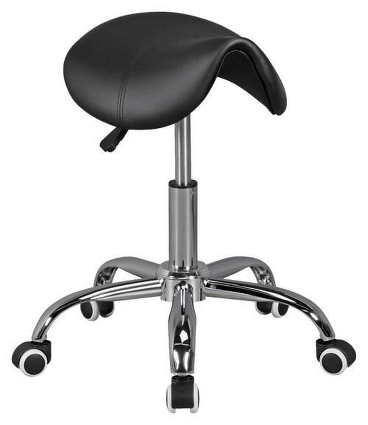 VRTLJIVI STOLČEK tekstil črna  - črna/barve aluminija, Moderno, tekstil (60/48/60cm) - MID.YOU