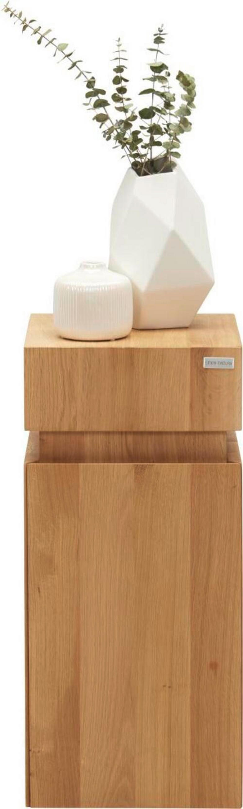 BEISTELLTISCH 30/30/65,5 cm Wildeiche massiv Eichefarben quadratisch  - Eichefarben, MODERN, Holz (30/30/65,5cm) - Linea Natura
