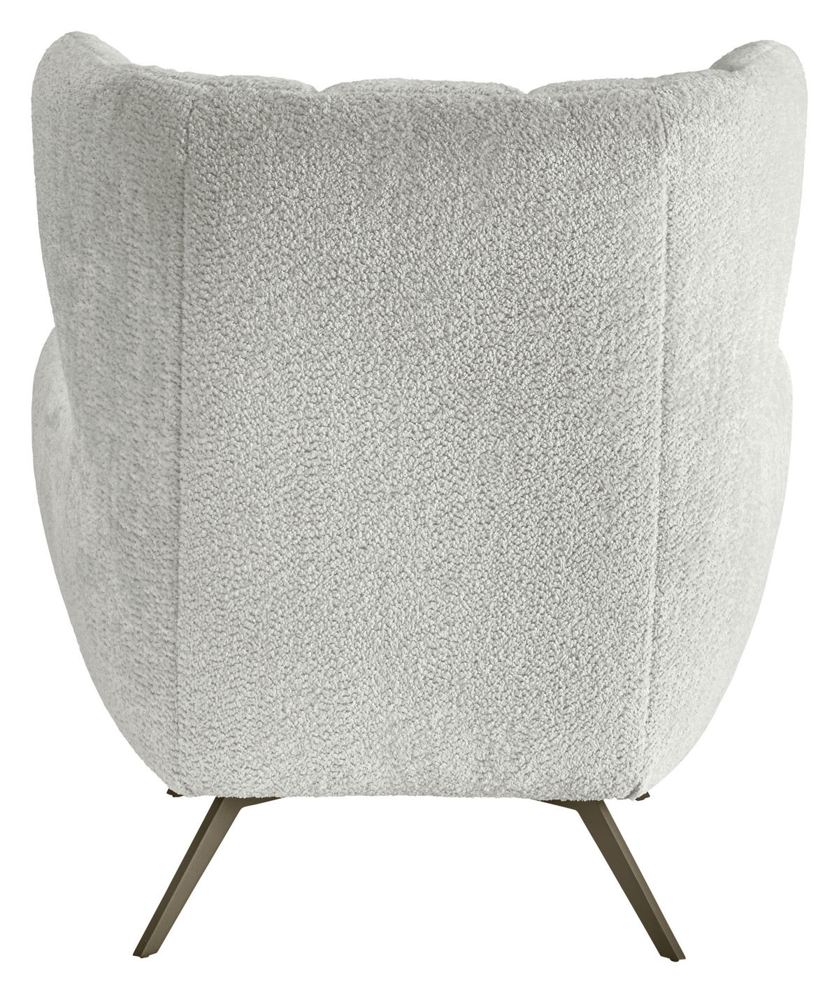 CHESTERFIELD-SESSEL Chenille Hellgrau  - Hellgrau/Schwarz, MODERN, Textil/Metall (100/94/95cm) - Pure Home Lifestyle