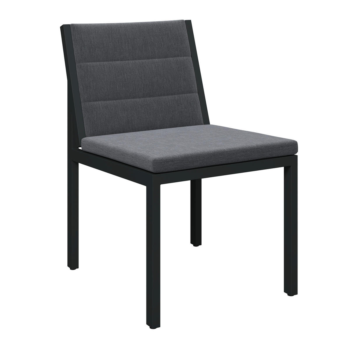 LOUNGESESSEL  - Anthrazit/Grau, MODERN, Textil/Metall (50/82/62cm) - Amatio