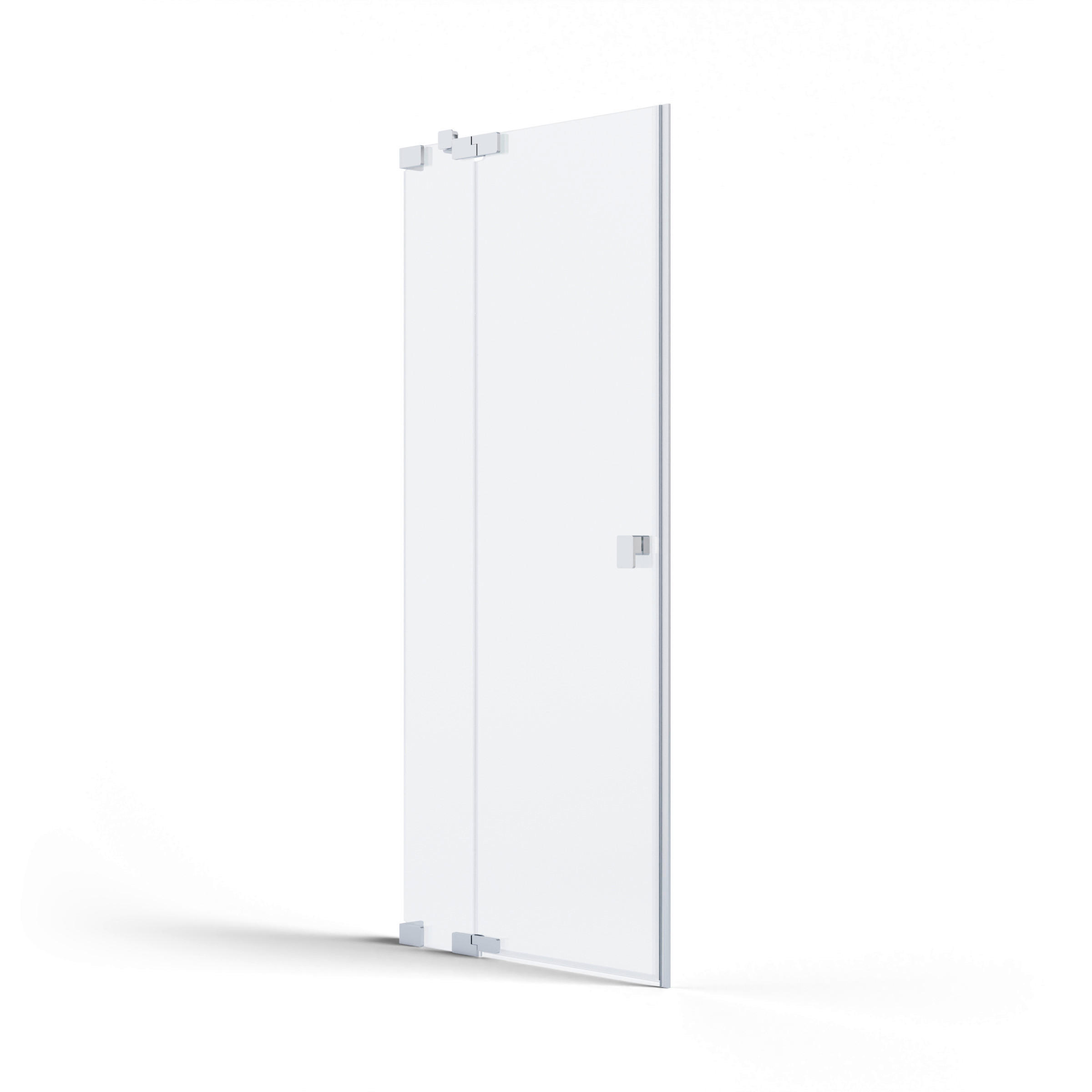 DUSCHTÜR Silberfarben  80/200 cm  - Silberfarben, MODERN, Glas/Metall (80/200cm) - Schöner Wohnen