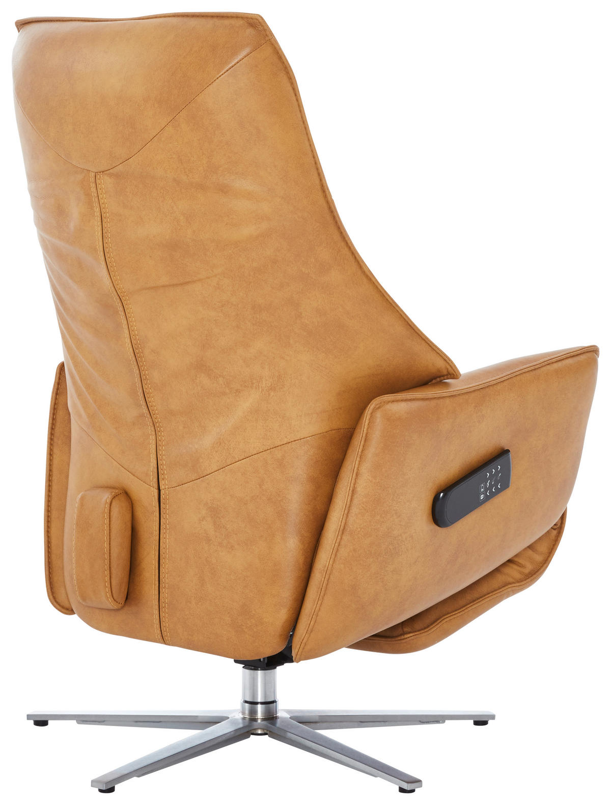 RELAXSESSEL Leder Currygelb  - Currygelb, Design, Leder/Metall (74/109/82cm) - Himolla