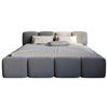 POLSTERBETT Lattenrost, Bettkasten 180/200 cm  in Dunkelgrau  - Dunkelgrau/Schwarz, Design, Holz/Textil (180/200cm) - Boxxx
