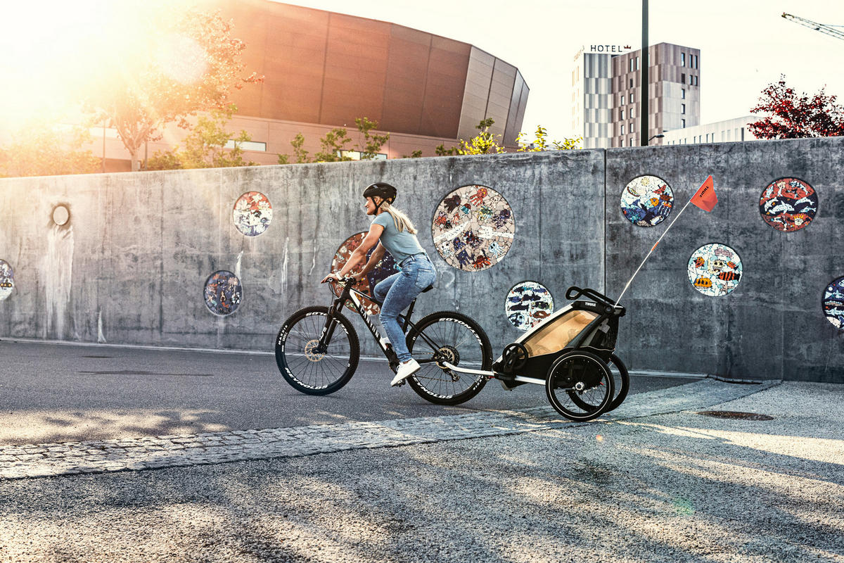 FAHRRADANHÄNGER   Chariot Lite 2  - Grün, Basics, Metall (80/114,5/94cm) - Thule