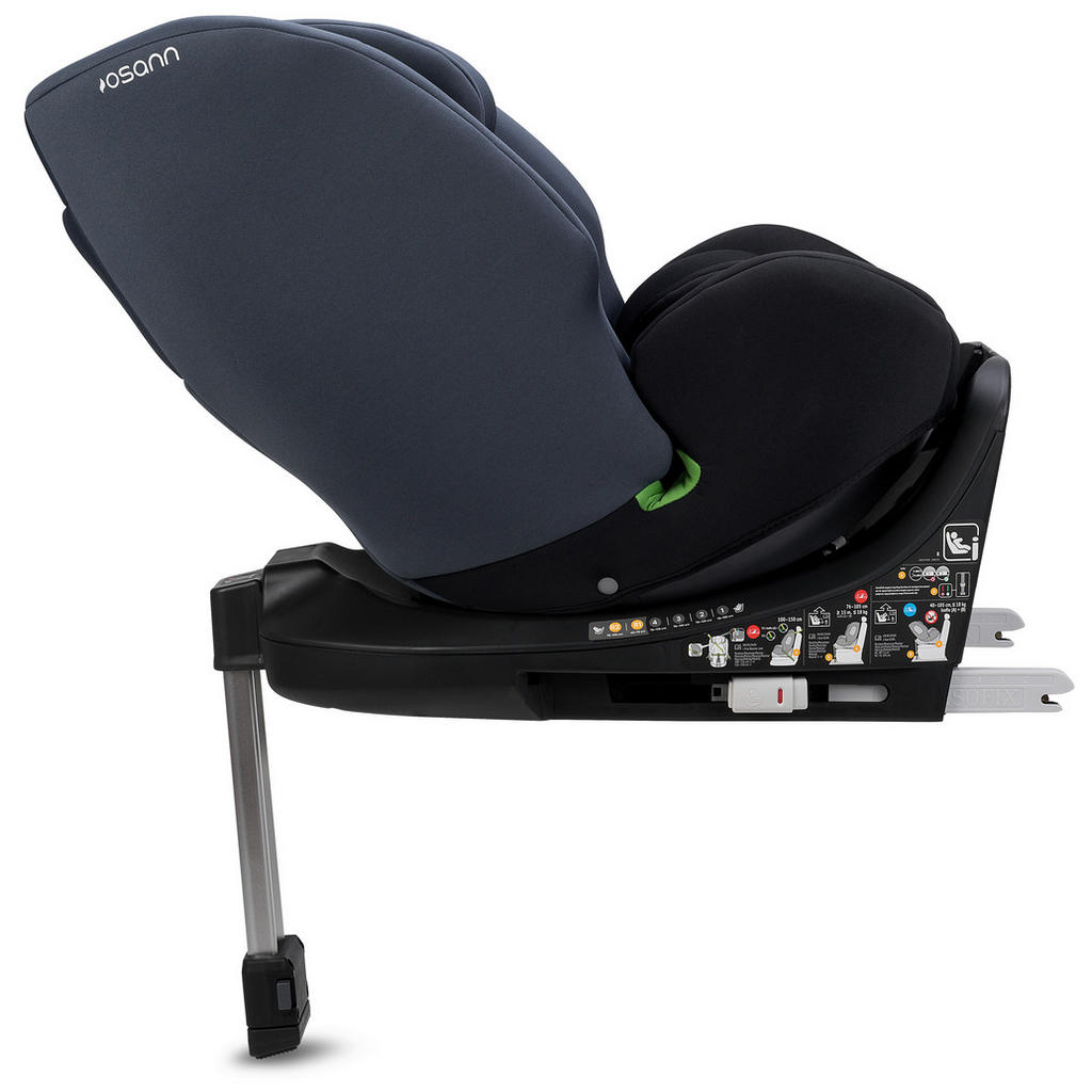 Thumbnail - Reboarder-Kindersitz, Schwarz, Kunststoff, 43x58x52 cm, ECE R 129 i-Size, 5-Punkt-Gurtsystem, abnehmbarer und waschbarer...