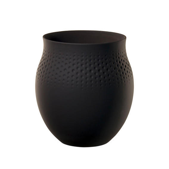 VAZA     keramika  - crna, Basics, keramika (16,5/16,5/17,5cm) - Villeroy & Boch