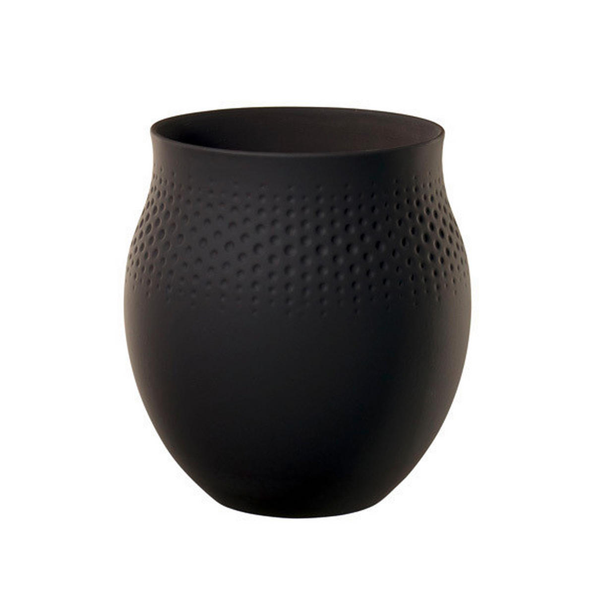VAZA     keramika  - crna, Basics, keramika (16,5/16,5/17,5cm) - Villeroy & Boch
