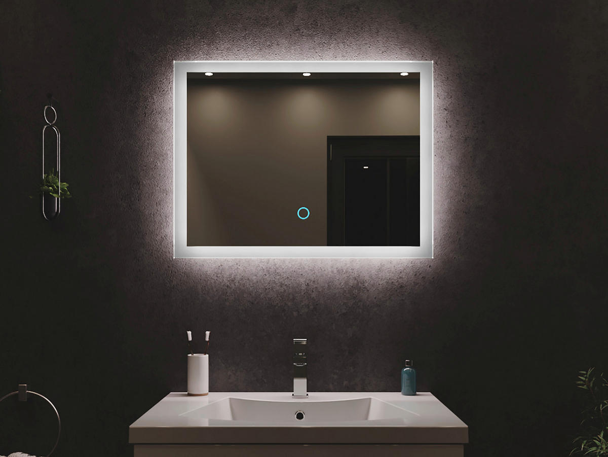 BADEZIMMERSPIEGEL 70/53/3,2 cm  - MODERN, Glas (70/53/3,2cm) - MID.YOU
