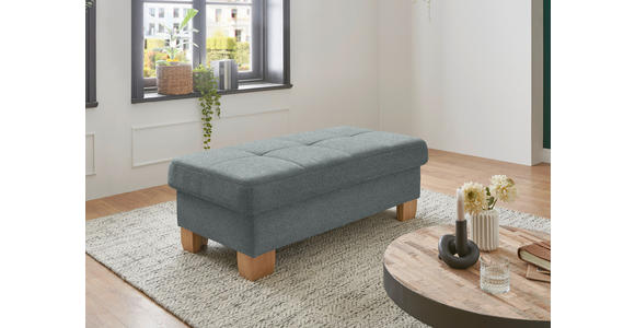 ECKSOFA in Flachgewebe Hellgrau  - Wildeiche/Hellgrau, Natur, Holz/Textil (243/301cm) - Voleo