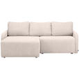 ECKSOFA  in Cord Naturfarben  - Schwarz/Naturfarben, KONVENTIONELL, Kunststoff/Textil (217/146cm) - Carryhome
