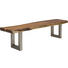 SITZBANK Akazie massiv Akaziefarben - Akaziefarben, LIFESTYLE, Holz/Metall (180/45/45cm) - Kare-Design