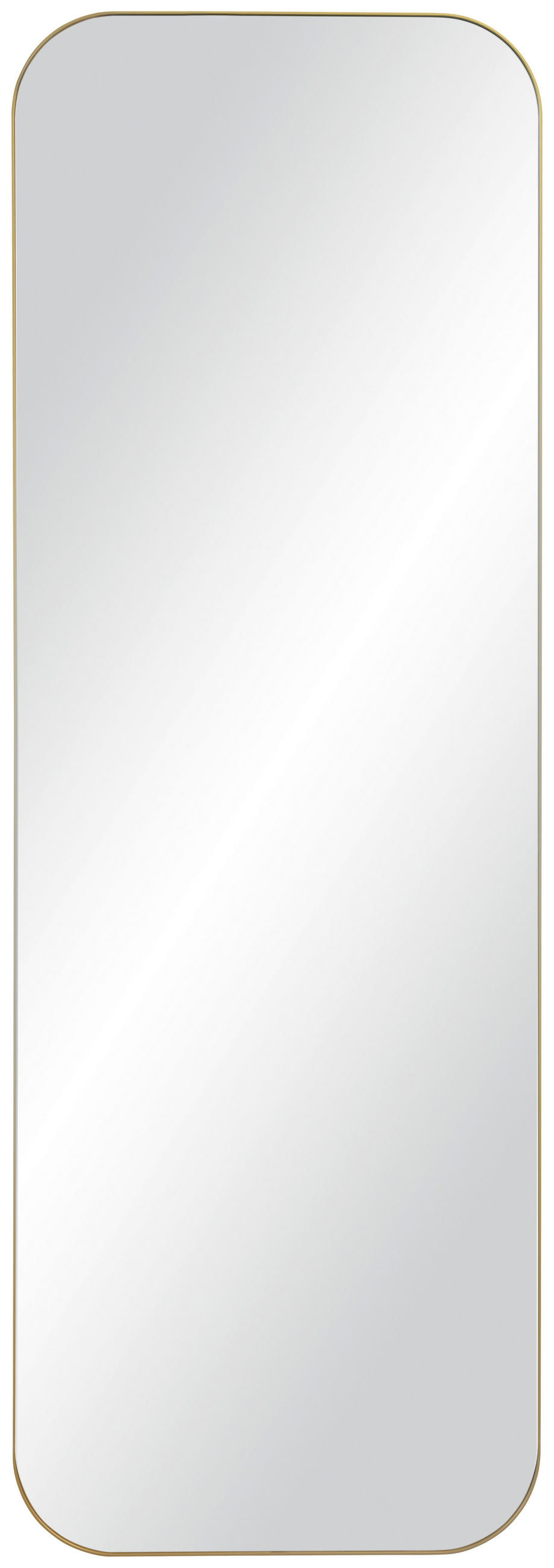 STENSKO OGLEDALO, 58,5/170,5/2,5 cm kovina, steklo  - zlate barve, Design, kovina/steklo (58,5/170,5/2,5cm) - Xora