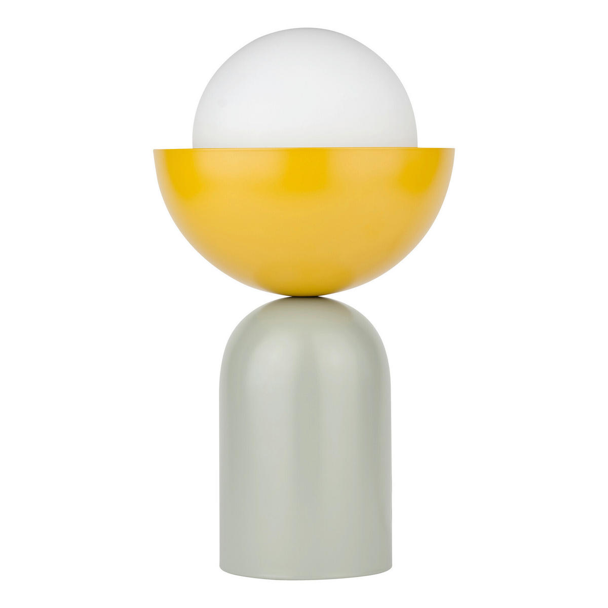 TISCHLEUCHTE 20/36,5 cm   - Gelb/Grün, Basics, Glas/Metall (20/36,5cm) - Osram