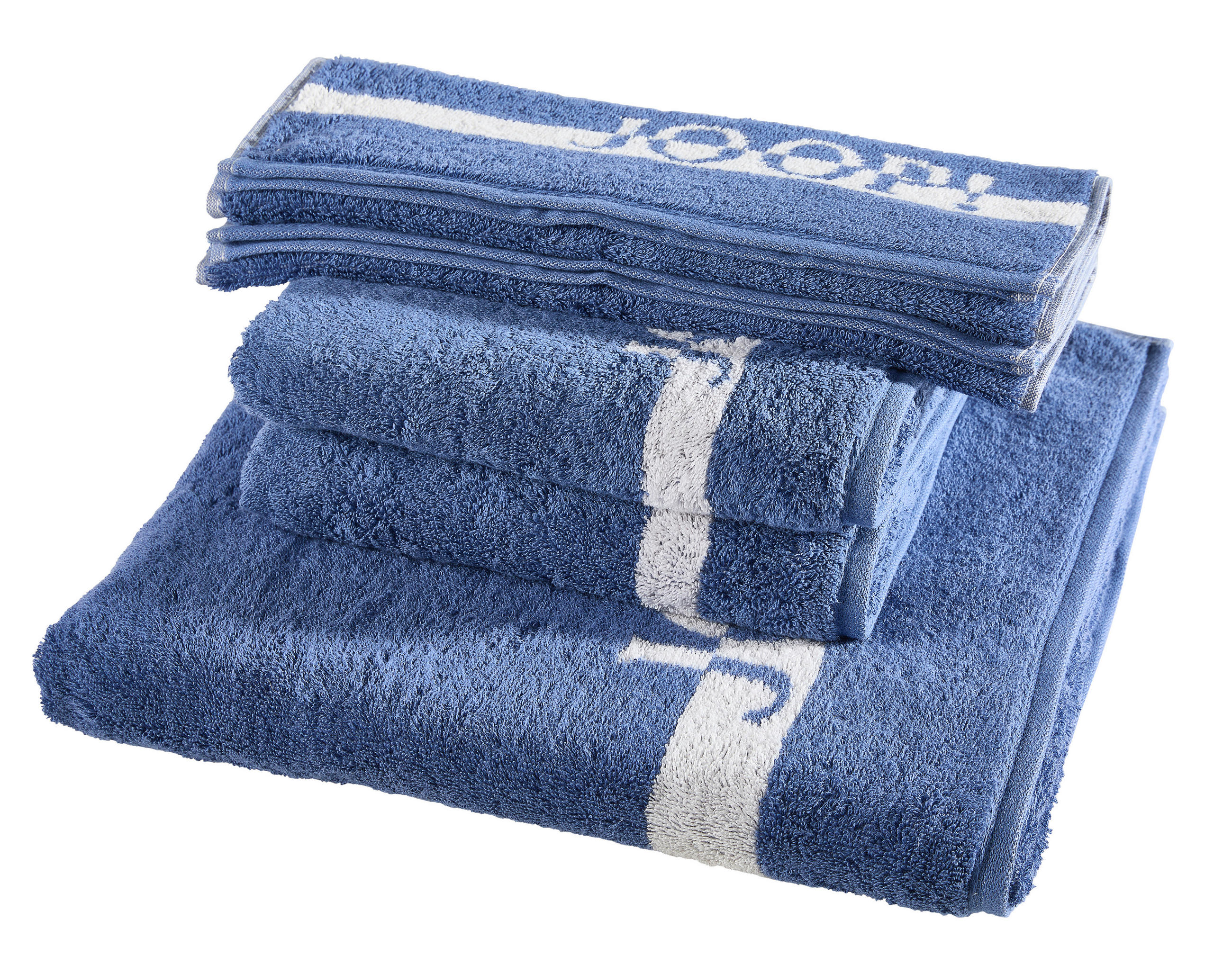 FROTTIERSET Split Doubleface Blau 5-teilig  - Blau, Basics, Textil - Joop!