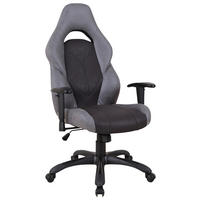 UREDSKA STOLICA  siva, crna  metal, plastika, tekstil, drvo  - siva/crna, Konvencionalno, metal/tekstil (66/119-129/68cm) - Novel