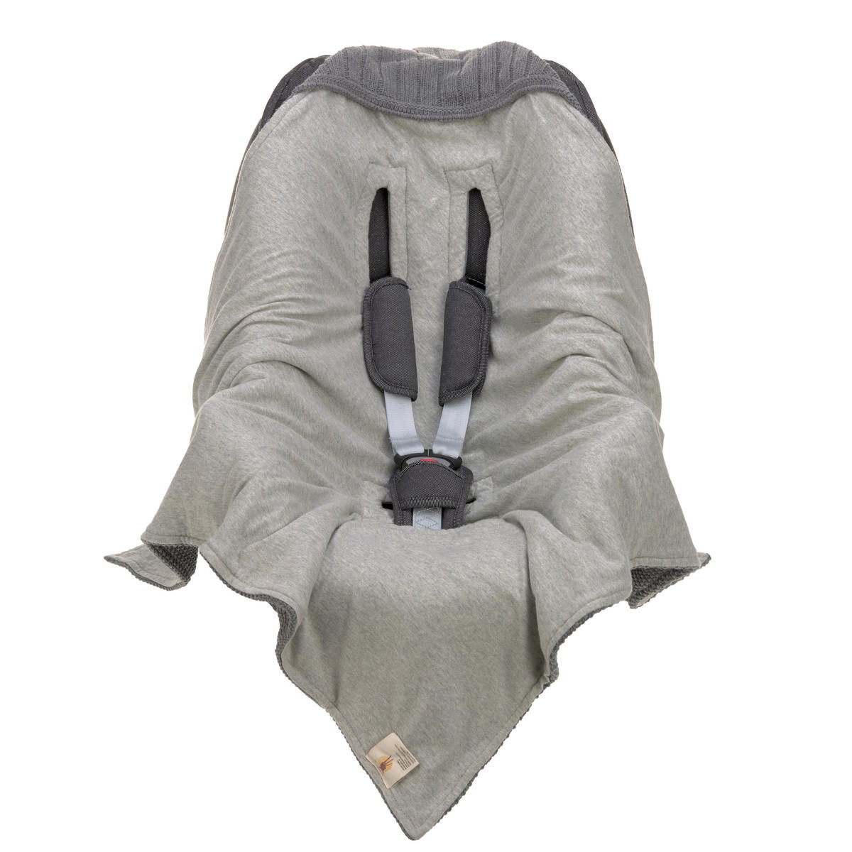 EINSCHLAGDECKE      - Anthrazit/Grau, Basics, Textil (78/0,5/78cm) - Lässig